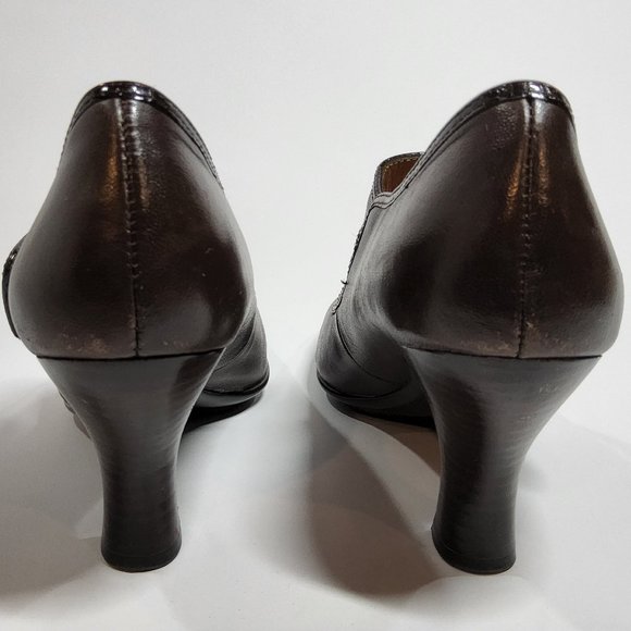 Sofft Mary Jane Carma Brown Leather Comfort Pumps Women's Size 8 - Picture 4 of 7